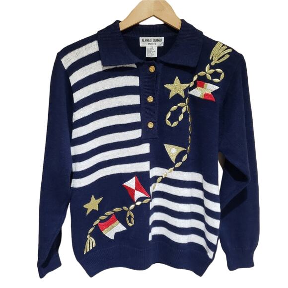 Vintage Sweater Nautical - Picture 7 of 7